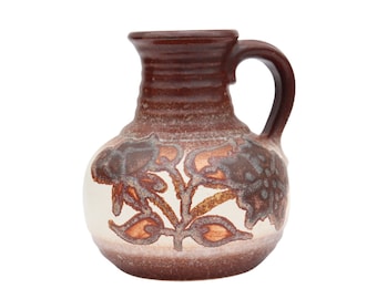 Small Bay Keramik Handled Vase Pattern 631-14, Small Mid Century Modern Vase, West Germany Vase