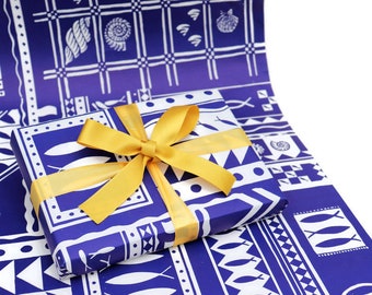 Papel de regalo náutico vintage: Catherine Brighty Design, papel reciclado
