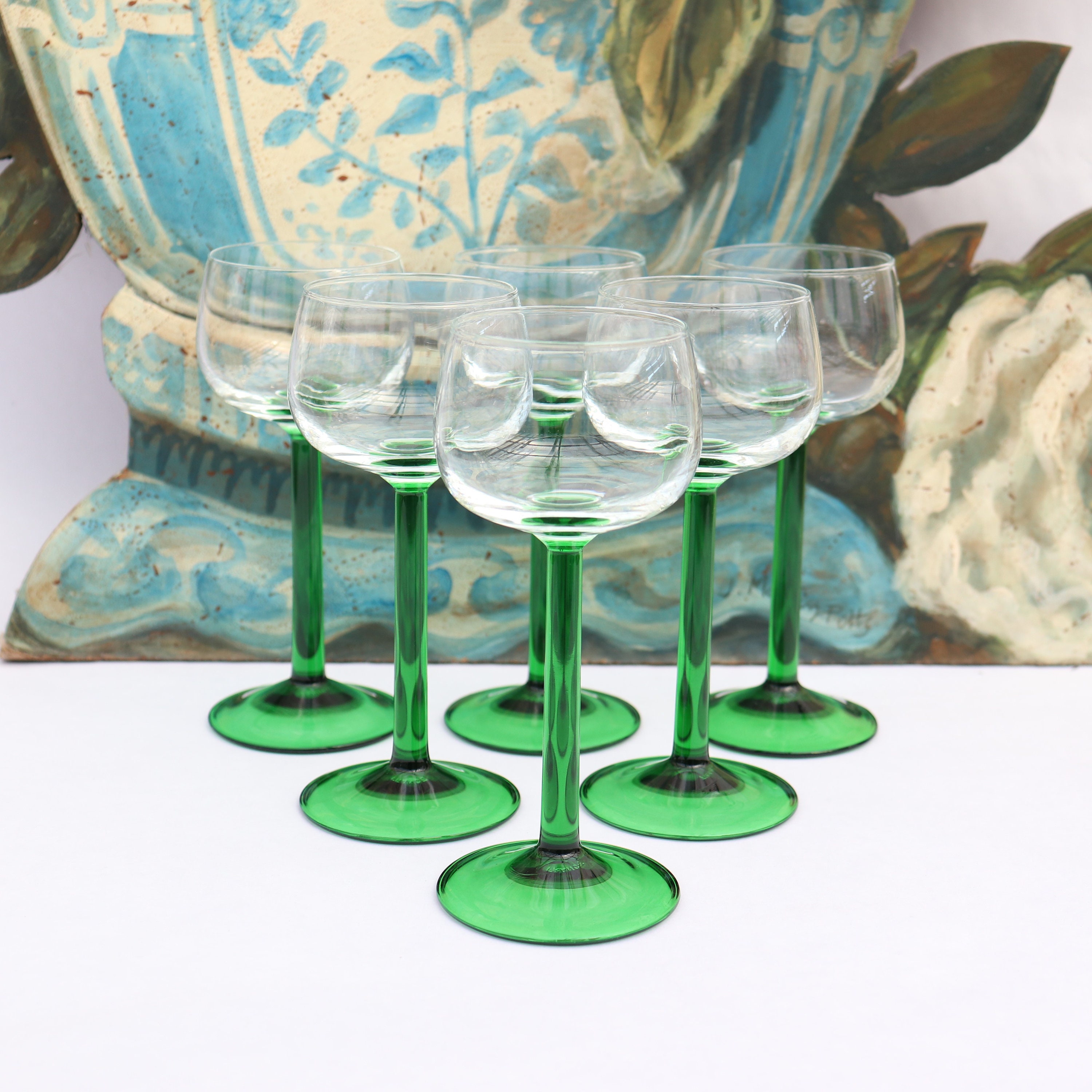 Mid-Century Vintage Luminarc Regency Small Wine Glasses