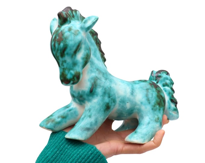 Mid Century Ceramic Horse: Walter Bosse Style Pottery