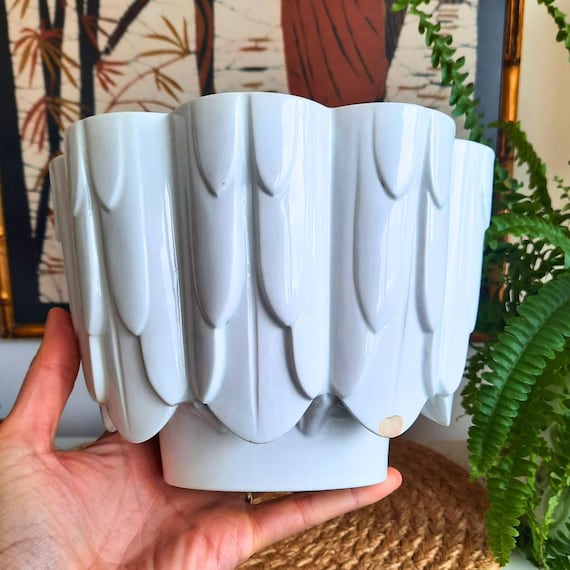 Antique Large Shelley Acanthus Jelly Mould 5.2'' High C 1920's Farmhouse Decor