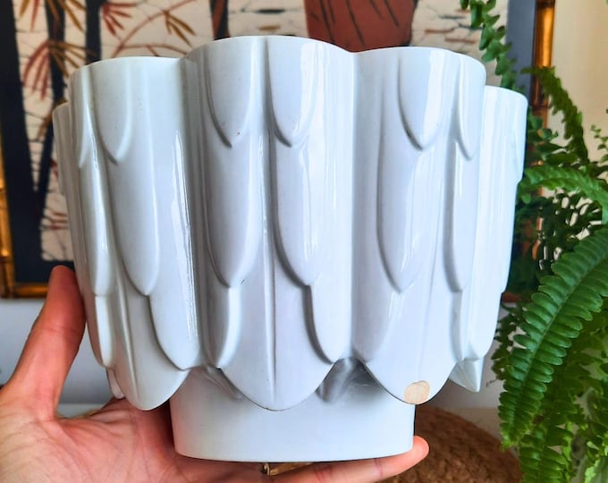 Antique Large Shelley Acanthus Jelly Mould 5.2'' High C 1920's Farmhouse Decor