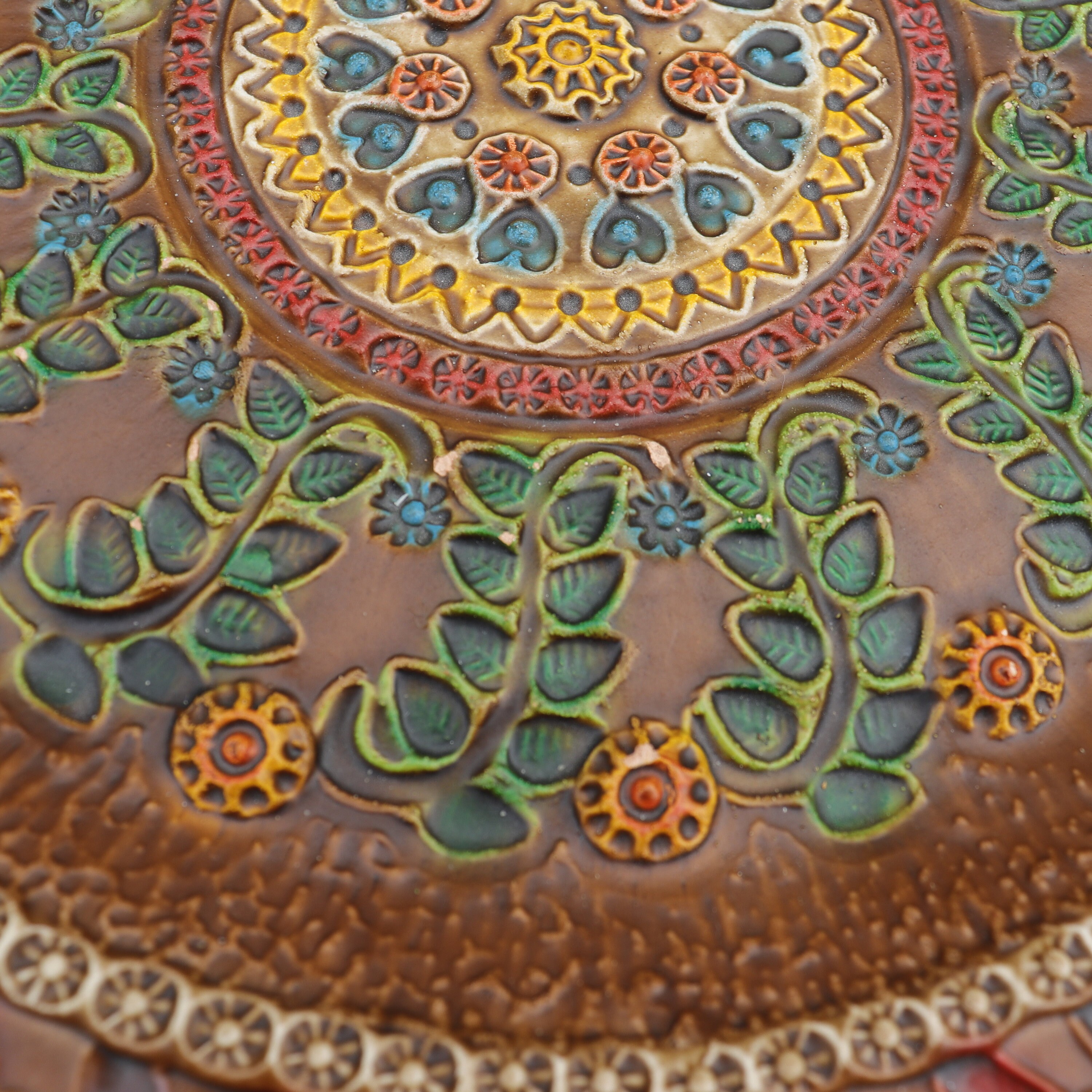 Spanish Pottery Hand Crafted Wall Plate By Ceramica Del Convento de