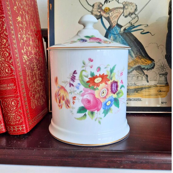 Mid Century Coalport China Junetime Lidded Jar Floral Decoration Made In England
