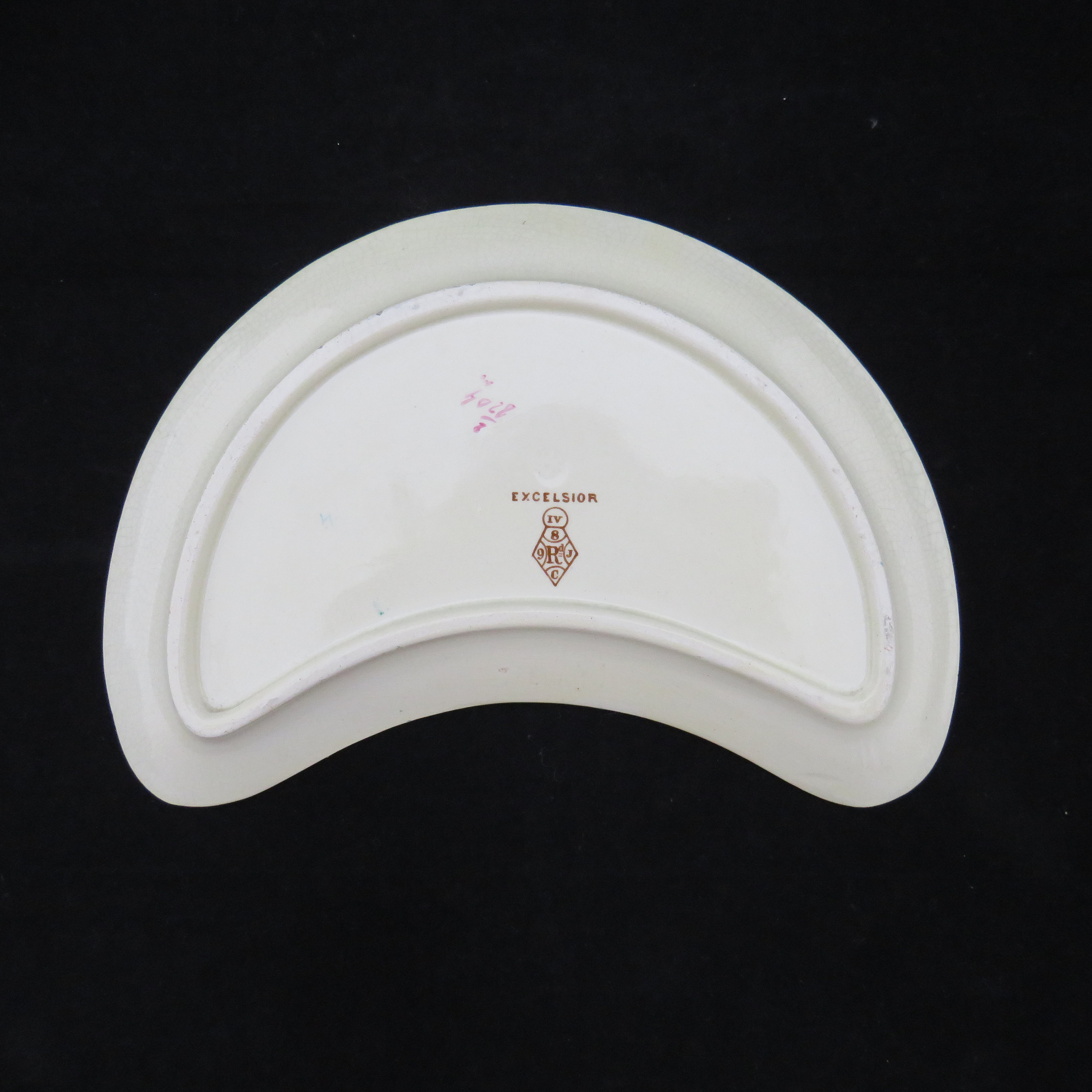 Antique Old Hall Earthenware Co Excelsior MultiColored Transferware