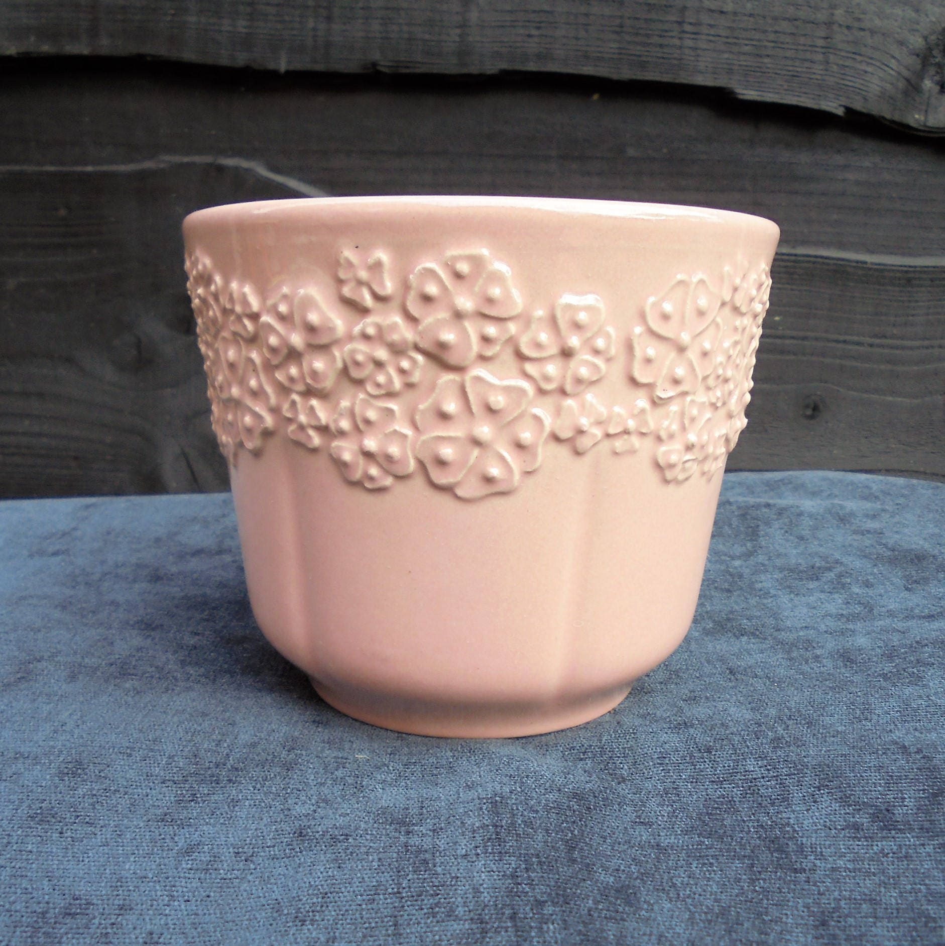 Vintage West Germany BAY Keramik planter flower pot 80's/Small MCM Planter