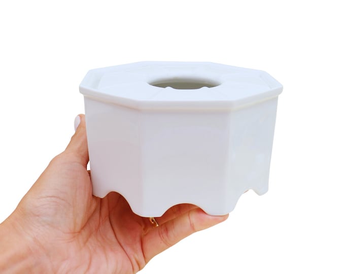 Vintage Schirnding Bavaria Porcelain Incense Burner: Oriental Decor