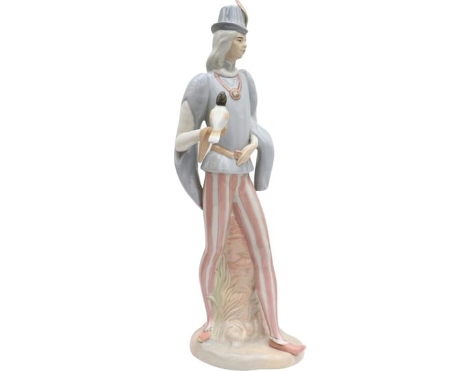 Large Porceval Porcelain Nobleman Figurine: Renaissance Style, Made in Spain