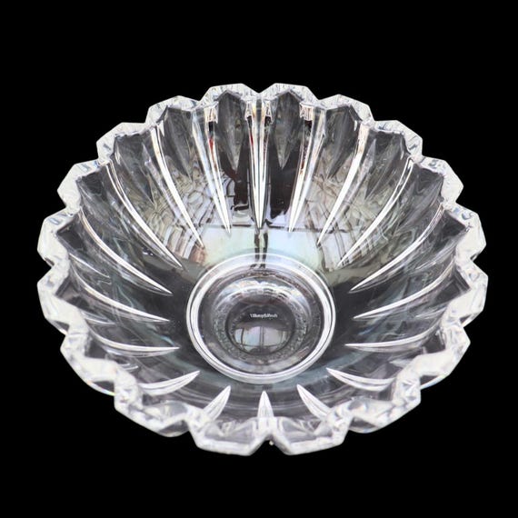 Villeroy and Boch Tondo Round Crystal Bowl 7.2 Inches Diameter Very Good Condition