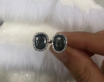 Gray Quartz Sterling Silver Ring, 925 Silver Quartz Ring, Cocktail Ring, Gemstone Silver Jewelry, Oval Quartz Silver Ring, Stylish Ring