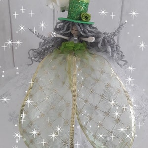 OOAK Christmas tree topper angel,fairy,keepsake