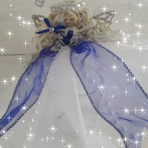 OOAK Christmas tree topper angel,fairy,keepsake