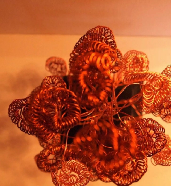 Copper Wire Tree Etsy