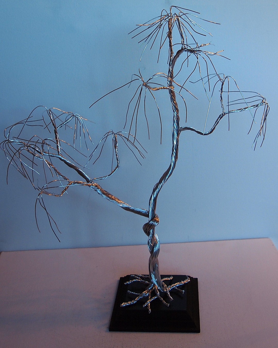 Silver Wire Tree Sculpture Etsy