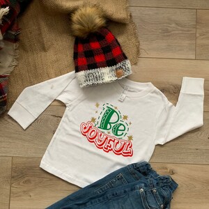 Be Joyful Tee - Ready To Ship - RTS - T-shirt - Christmas - Christmas T-shirt - Children's Christmas T-shirt - Joyful