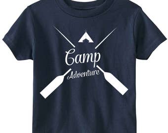 Camp Adventure T-shirt - Camping T-shirt - Camp T-shirt - Boys Tee - Boys Clothing - Summer T-shirt - Infant Boy T-shirt