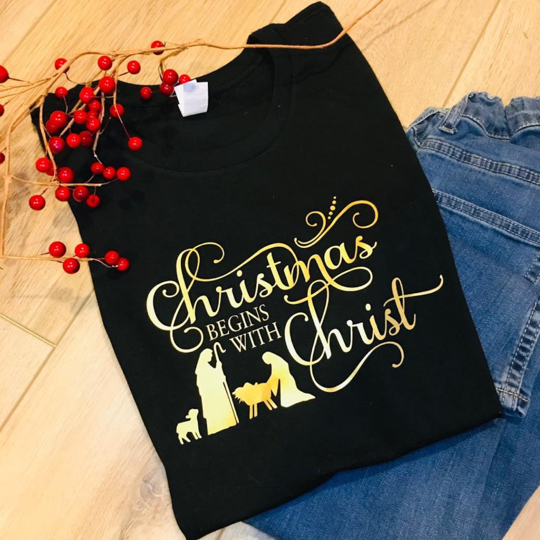Nativity Tshirt Ready to Ship RTS Christmas Tshirt Women's Tshirt