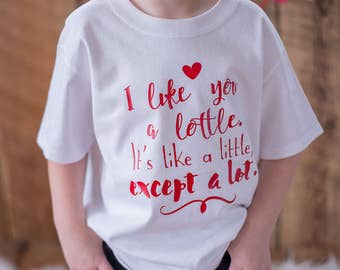 I Like You A Lottle - Kids Shirt - Boy Shirt - Boy Clothing - Unique Kids Shirt - Kids Tees - Baby Tees - Kids clothes