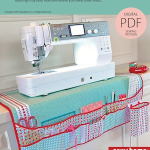 Quilted Sewing Machine Mat & Notions Caddy Digital PDF Sewing Pattern