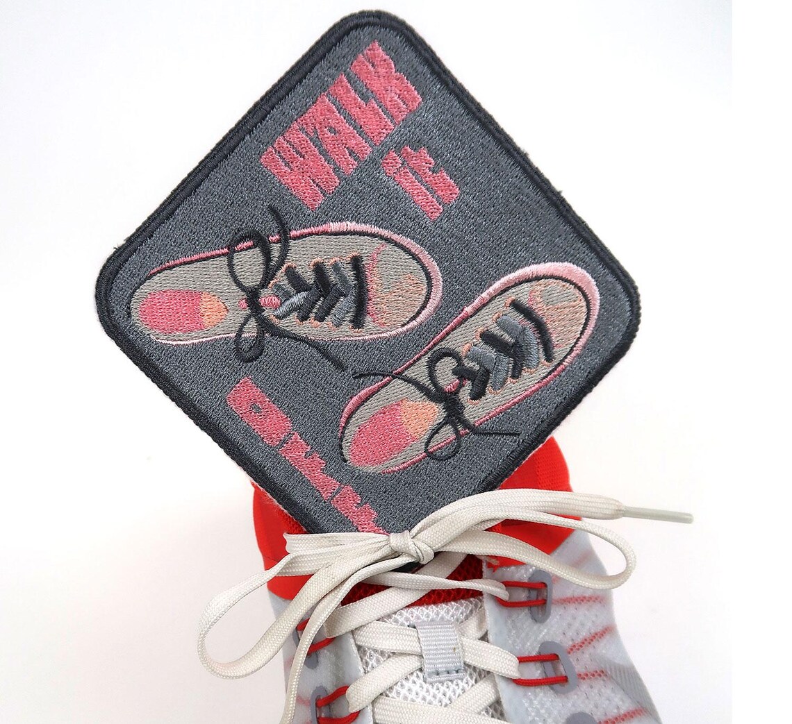 Running Patch Walk It off Patch: Running Shoe Machine Embroidery Design (digital ...