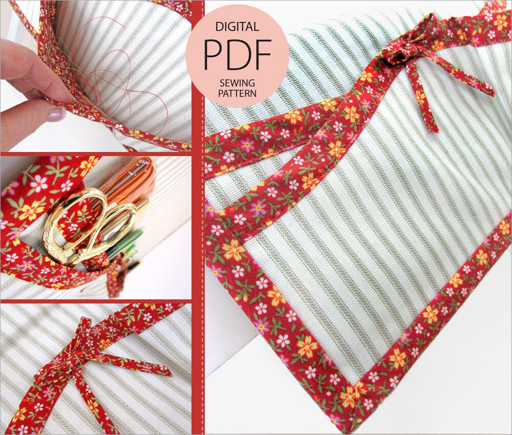 Apron Style Sewing Machine Mat Organizer PDF Sewing Pattern Etsy