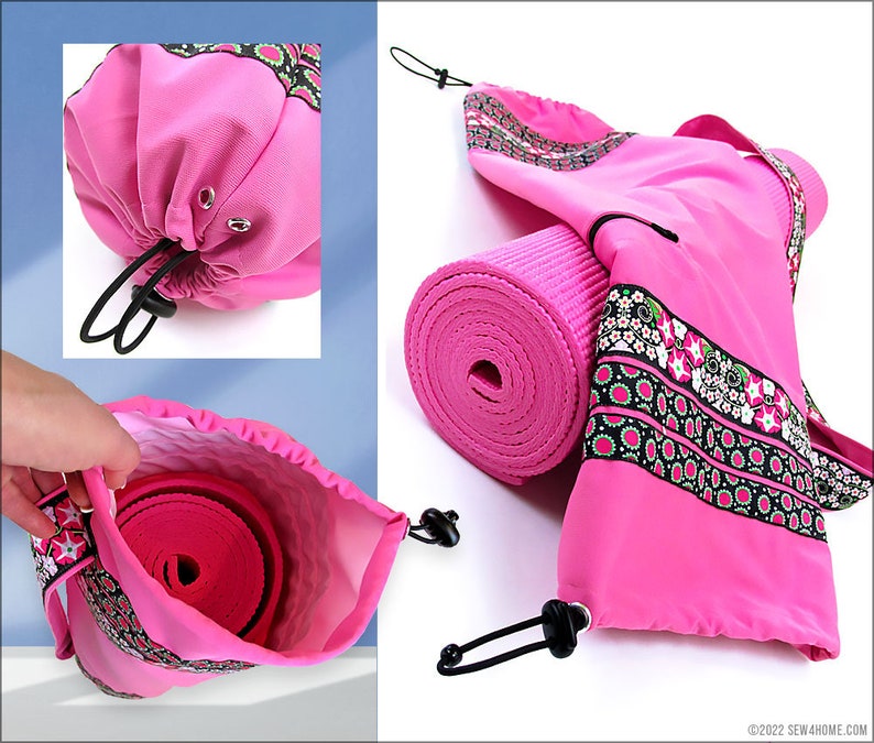 Yoga Mat Shoulder Sling Bag PDF Sewing Pattern Etsy