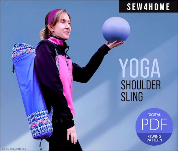 Yoga Mat Shoulder Sling Bag PDF Sewing Pattern Etsy