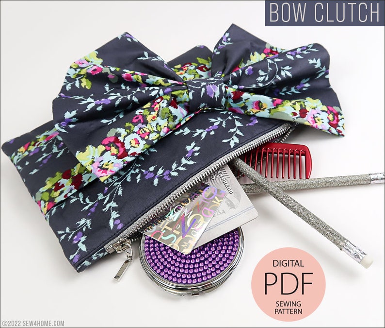 Pleated Bow Clutch main image 1