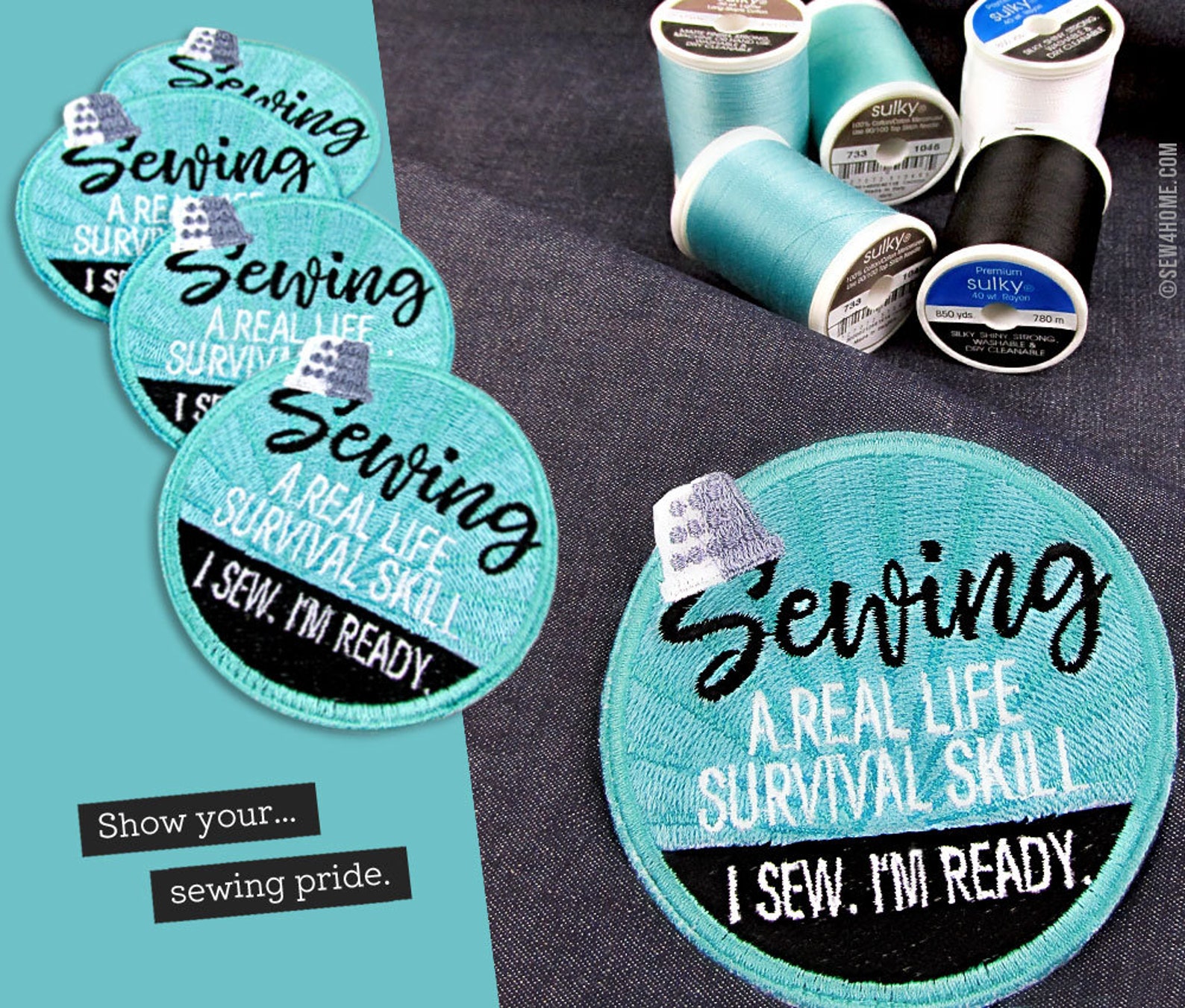 Machine Embroidery Patch Sewing is a Real Life Survival Skill Design