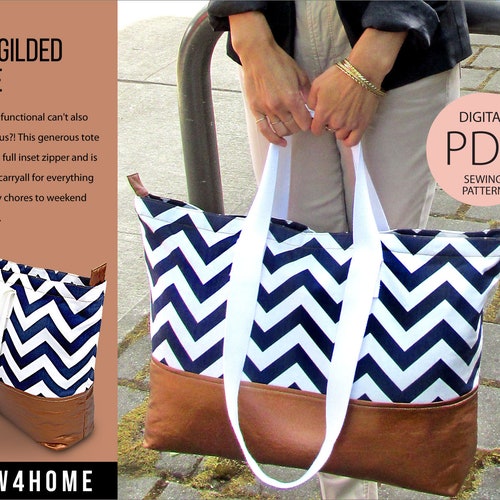 PDF PATTERN Miranda Tote - Etsy