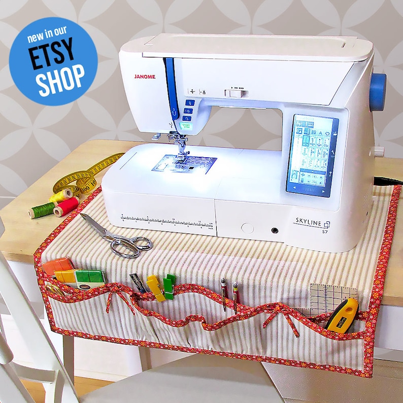 Apron Style Sewing Machine Mat Organizer PDF Sewing Pattern Etsy