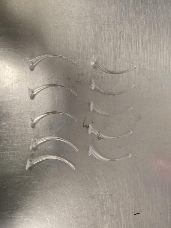 40K Flight Stands, Clear Resin Wargaming Miniature Supports Set of 10