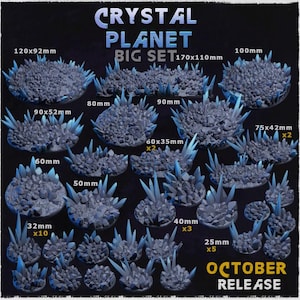 Crystal Planet - Warhammer/AOS/Miniature Bases