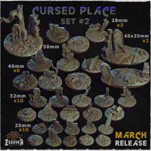 Cursed Place - Warhammer/AOS/Miniature Bases