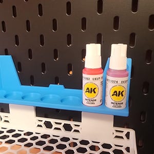 25mm Paint Bottle Shelf - For Vallejo, Reaper, Army Painter, AK