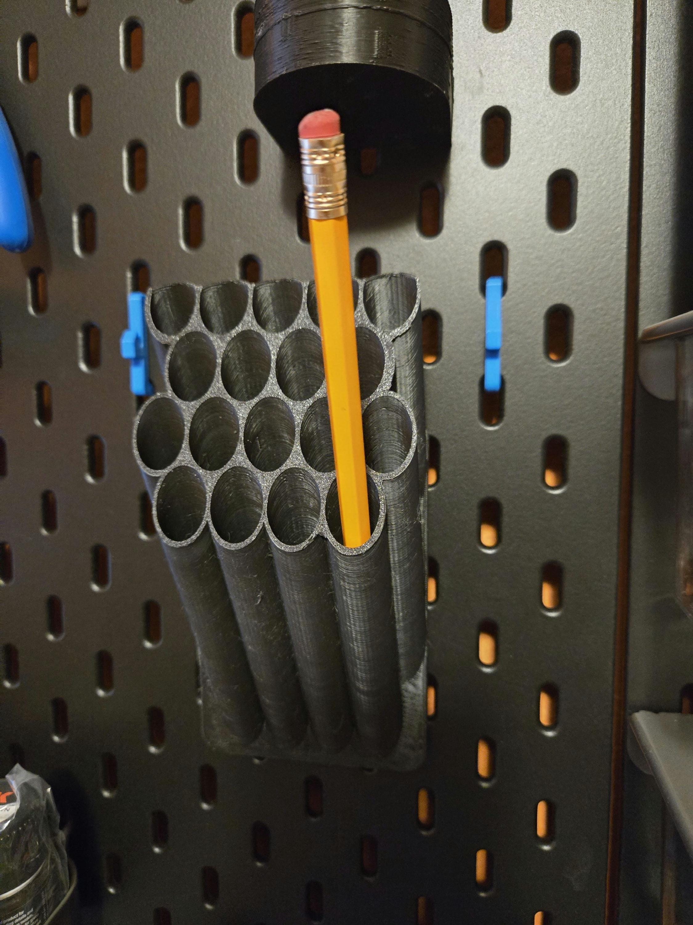 Mortar style pencil/brush holder for Ikea Skadis board