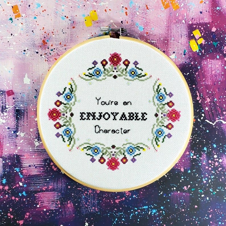 You are an Enjoyable Character Cross Stitch Kit