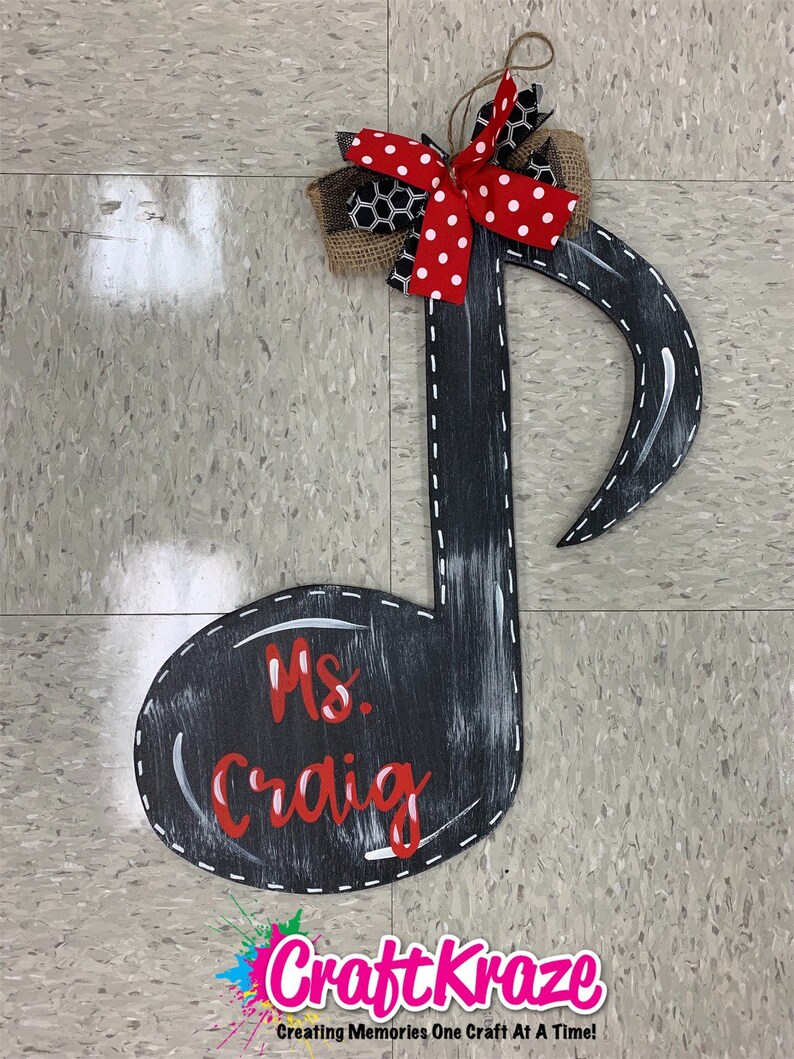 Music Door Hanger Back to School Gift Teacher Door Decor Etsy.de