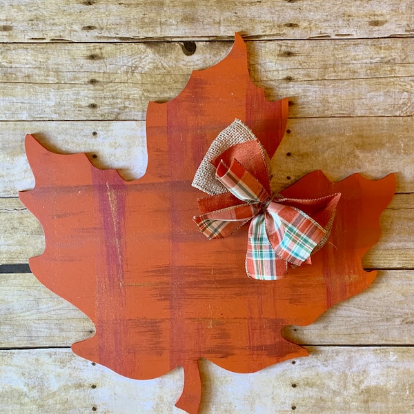 Fall Door Hanger, Leaf Door Hanger, Fall Decor, Fall Door Sign, Fall porch sign, Happy Fall, Hello Fall Sign, Fall Wooden Sign, Leaf Sign,