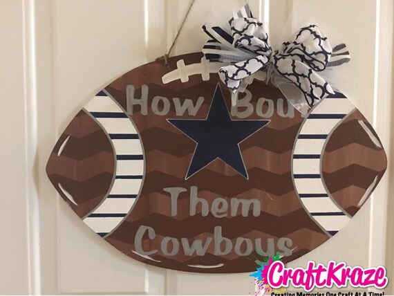 Cowboys Football Door Hanger Etsy