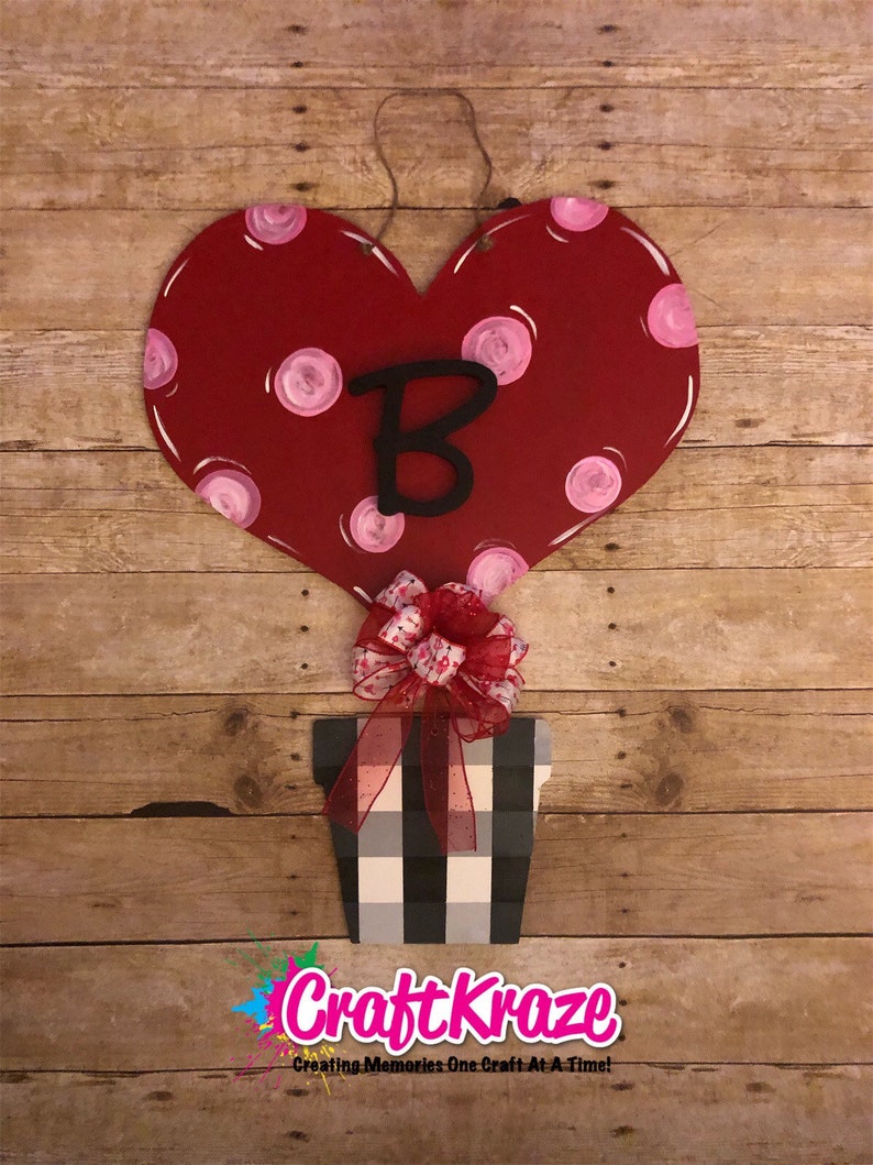 Valentine Door Hanger Valentine Door Decor Front Door Decor Etsy