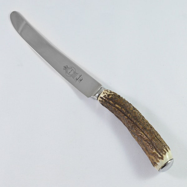 Genuine Stag Handled Table / Dinner Knife Sheffield England