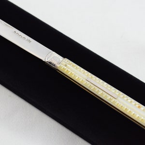 Pristine Silver Bladed Mother Of Pearl Fully Restored Birmingham Made Pen/Pocket Knife 1900