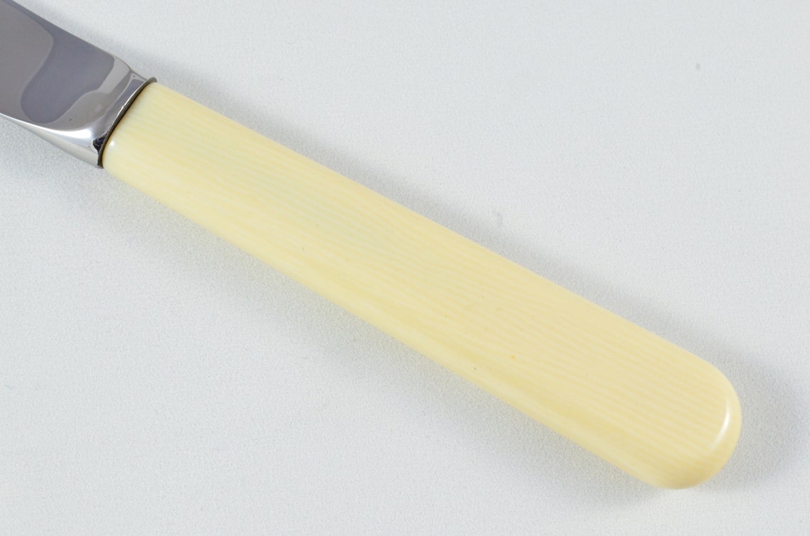 New Fantastic Genuine Cream/white Handle Steak Knife Made in Etsy