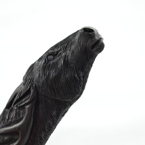 Fantastic Hand Carved Stag/Deer Walking Stick Cane Top Handle Buffalo Antler Horn Handle Made Sheffield England