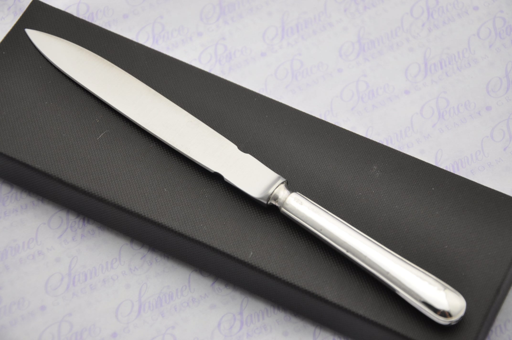 John Biggin Plain Thread Pattern Pattern Sterling Silver Letter Opener ...