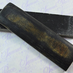 Pair of Yellow & Jet Black Canvas Micarta Knife Scales Knife Making Parts Micarta Blanks