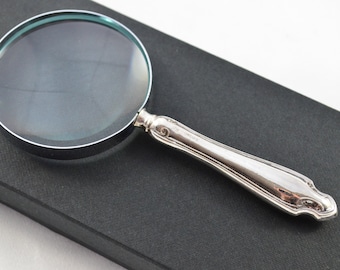 Fantastic Vintage Chester Pattern Sterling Silver Magnifying Glass Hallmarked Sheffield 1936