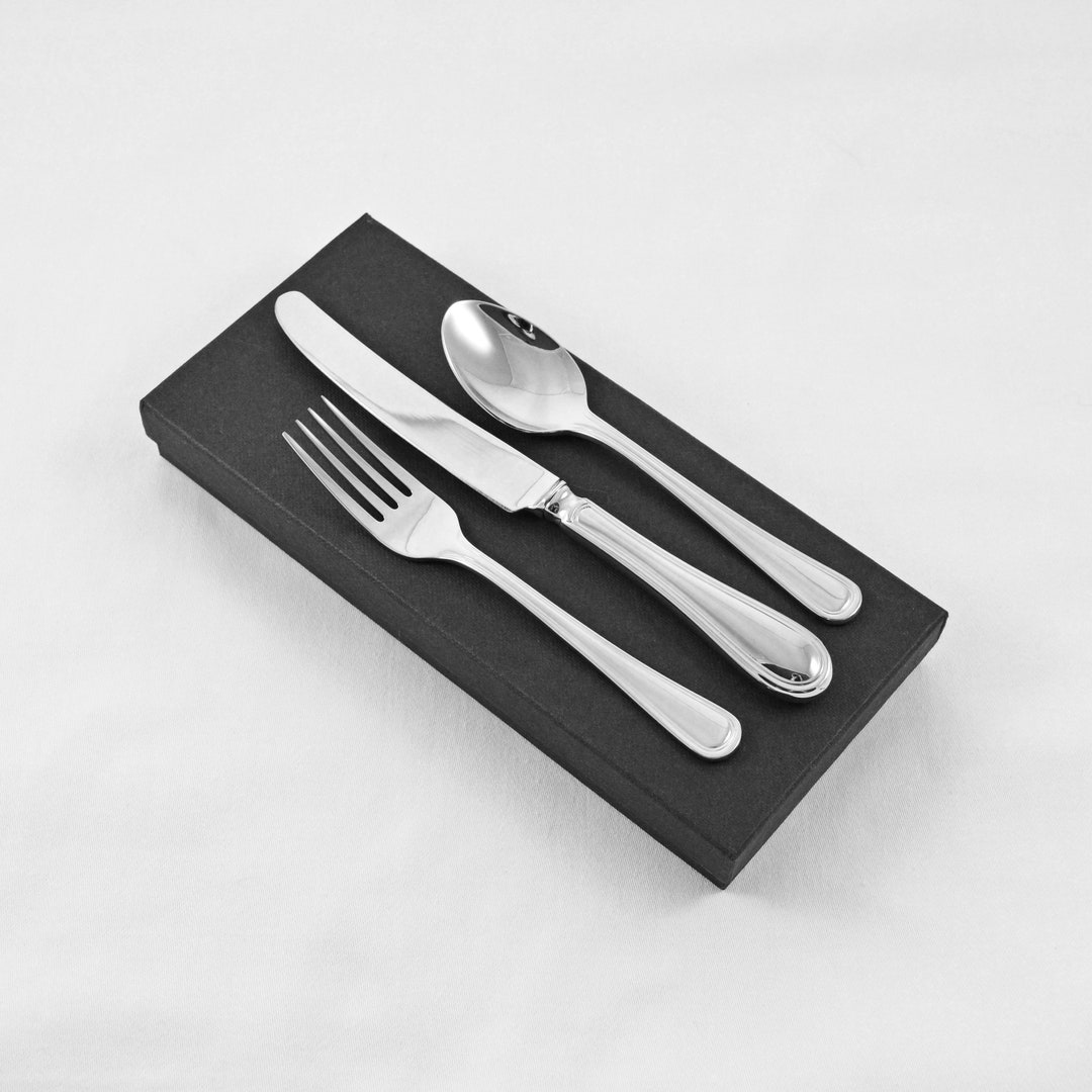 New Old English Thread Pattern 3 Piece Child Set Childrens Cutlery Made ...