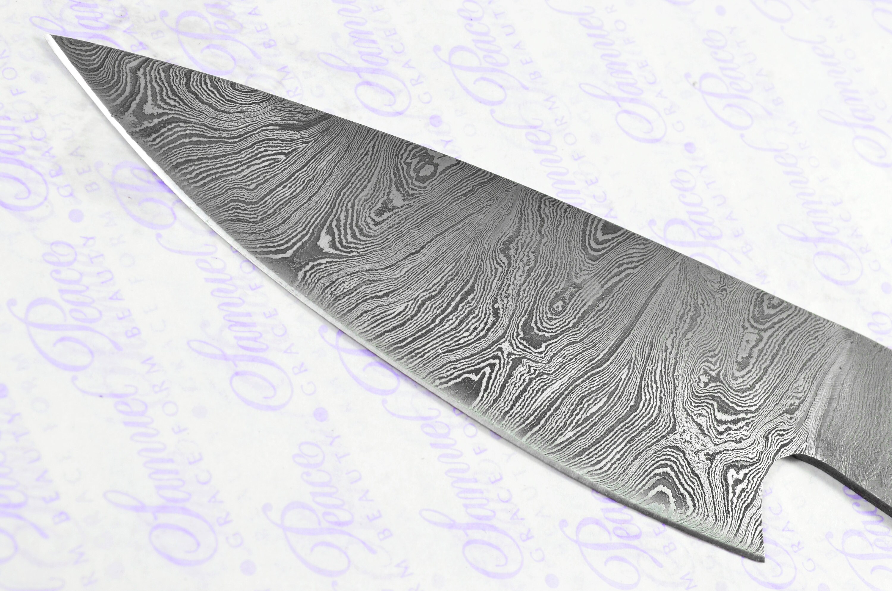 Kitchen Knife Making Kit Fantastic Damascus Steel Chopping Etsy